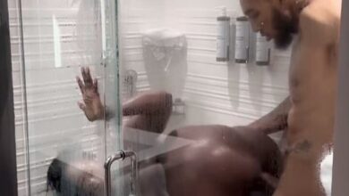 Gave it to him in the shower