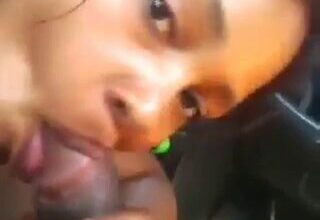 Lick his dick in the car