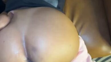 Bending her over on the couch