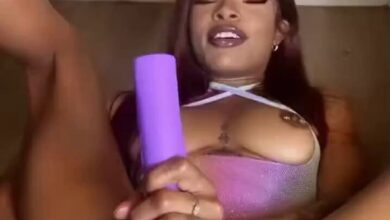 Fucking two toys at once