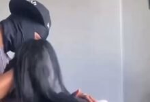 Horny ebony slut deep throating