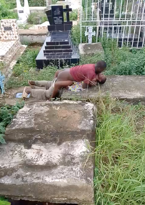 Fucked at the cemetery