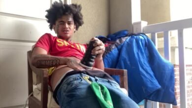 Showing the neighbors some cum