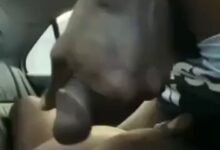 Swallowing his cum