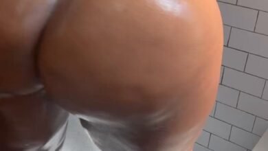 Twerking in the shower