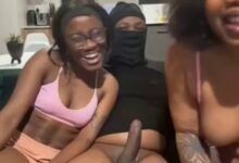 Xoli Mfeka and partners enjoy Threesome