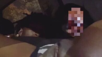 Masturbating her pussy