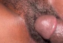 Close-up creampie finish