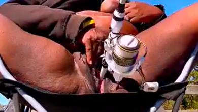 Nasty Whore Go Fishing Naked