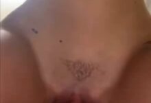 Biggest cock meets her pussy