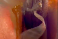 Pussy still dripping from the sex