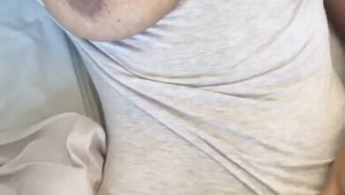 Tits out and pussy wet