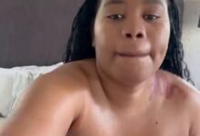Xoli Mfeka with her dildo